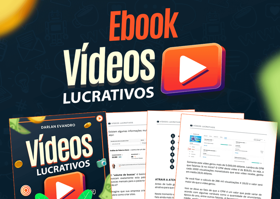 eBook Vídeos Lucrativos - Darlan Evandro