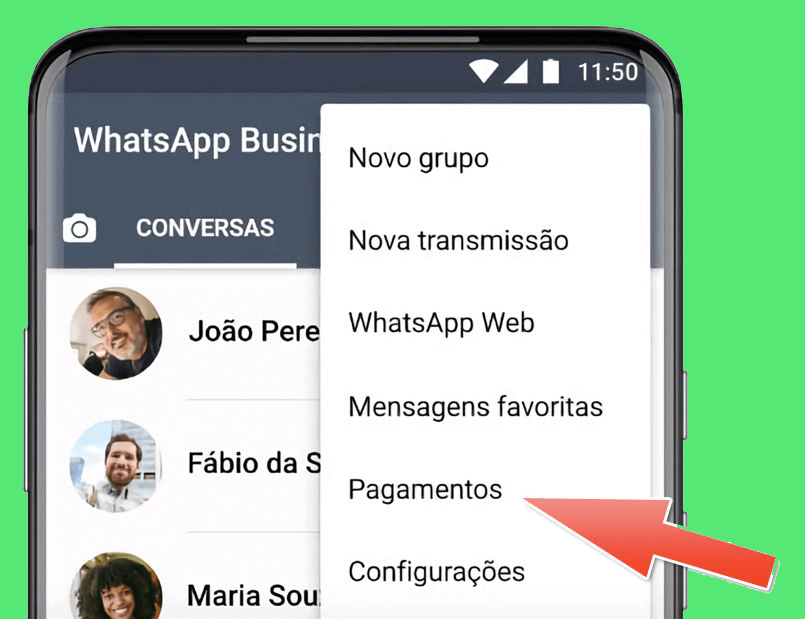 como receber pagamentos no whatsapp